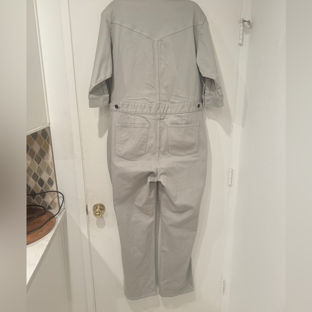 Express Jumpsuit - NWT Express x Simon Spurr Gray Jumpsuit - Picture 8 of 9